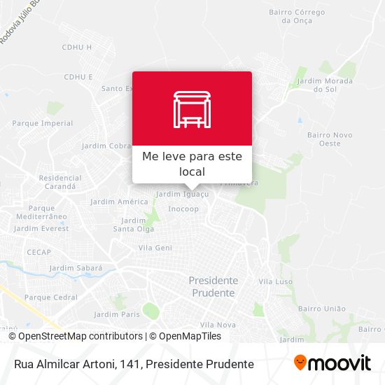 Rua Almilcar Artoni, 141 mapa