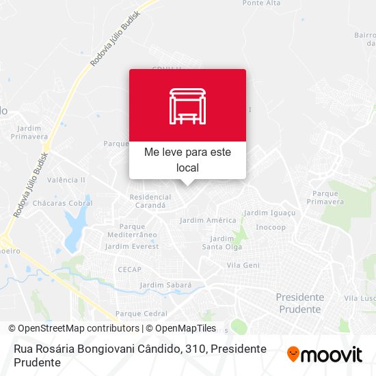 Rua Rosária Bongiovani Cândido, 310 mapa