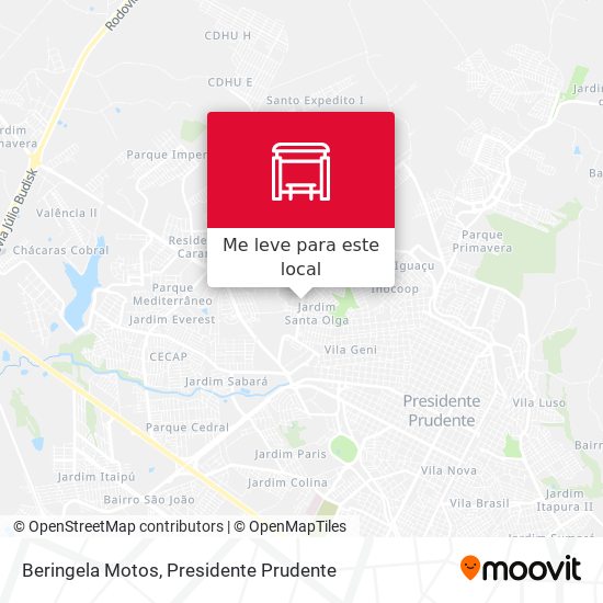 Beringela Motos mapa