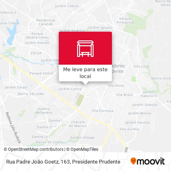 Rua Padre João Goetz, 163 mapa