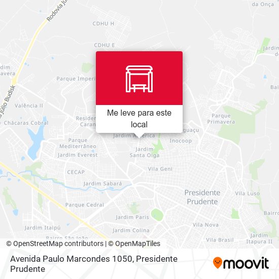 Avenida Paulo Marcondes 1050 mapa