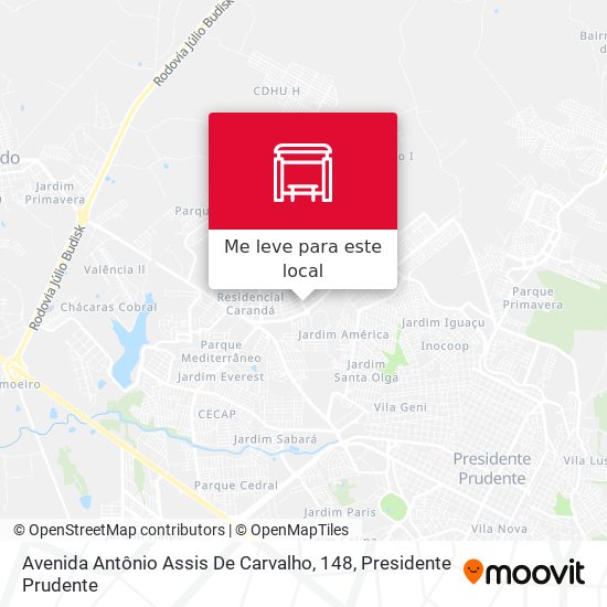 Avenida Antônio Assis De Carvalho, 148 mapa