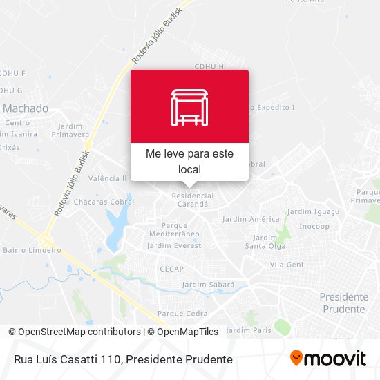 Rua Luís Casatti 110 mapa
