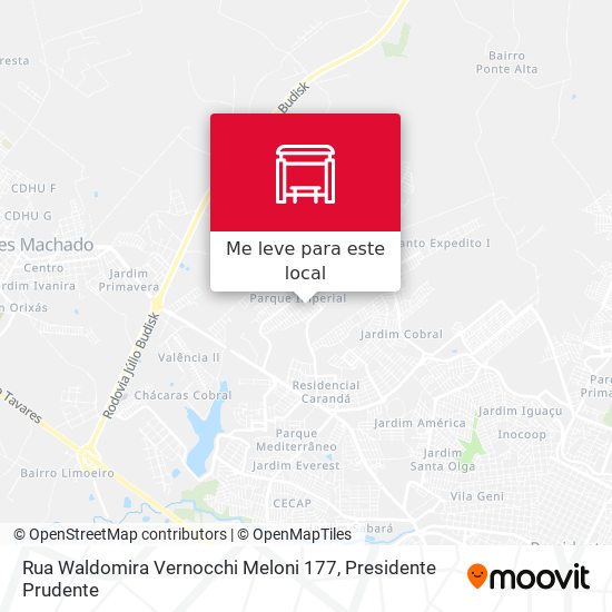 Rua Waldomira Vernocchi Meloni 177 mapa