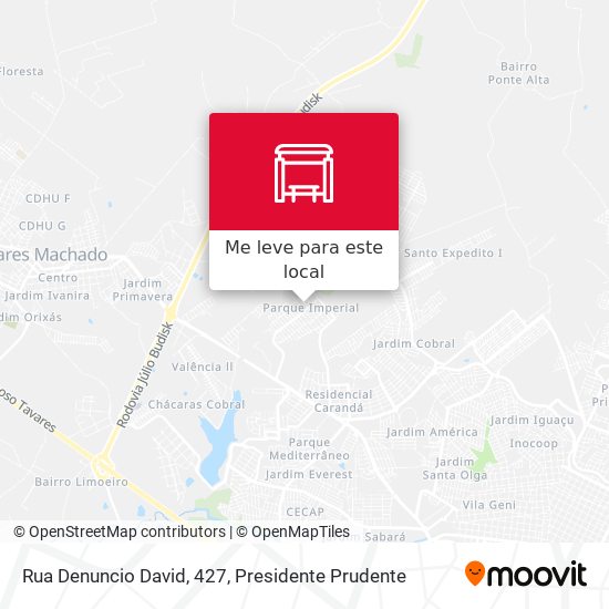 Rua Denuncio David, 427 mapa