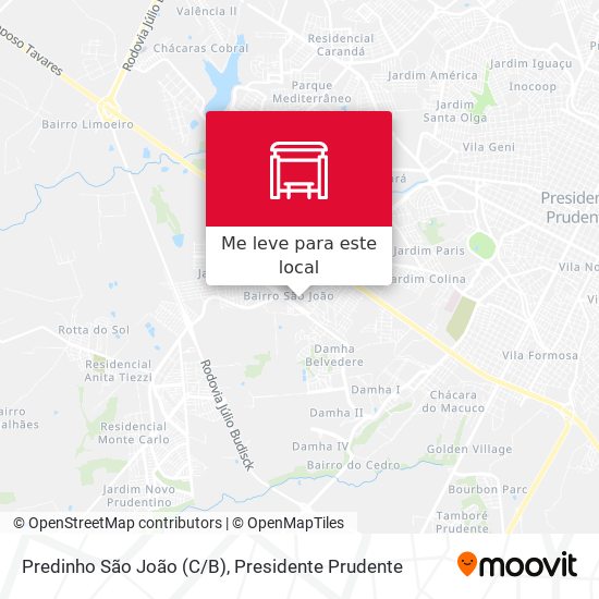 Predinho São João (C/B) mapa