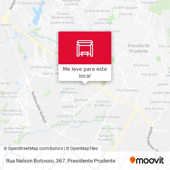 Rua Nelson Botosso, 367 mapa