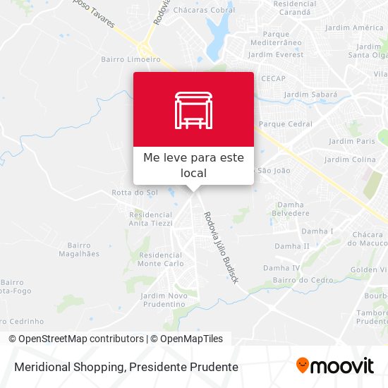 Meridional Shopping mapa