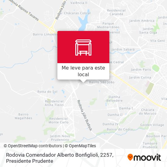 Rodovia Comendador Alberto Bonfiglioli, 2257 mapa