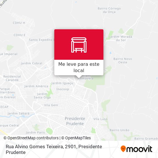 Rua Alvino Gomes Teixeira, 2901 mapa