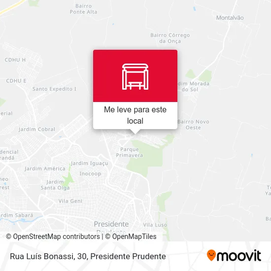 Rua Luís Bonassi, 30 mapa