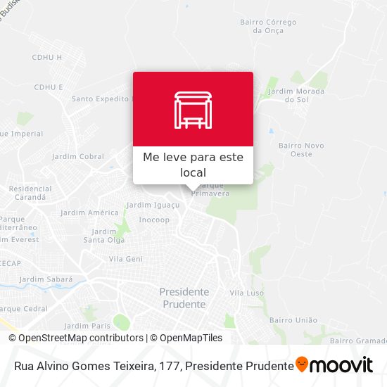 Rua Alvino Gomes Teixeira, 177 mapa