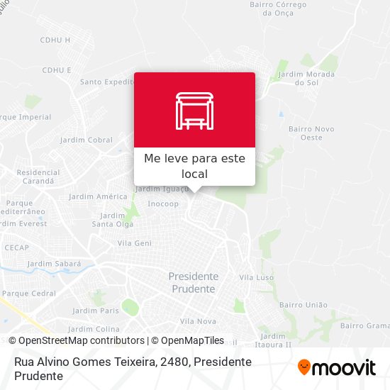 Rua Alvino Gomes Teixeira, 2480 mapa