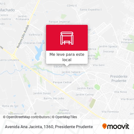 Avenida Ana Jacinta, 1360 mapa