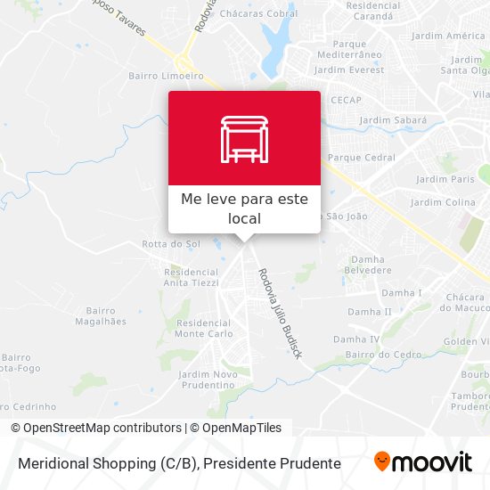 Meridional Shopping (C/B) mapa