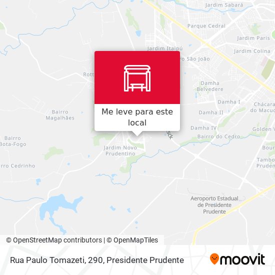 Rua Paulo Tomazeti, 290 mapa