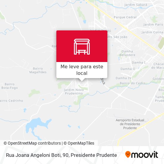 Rua Joana Angeloni Boti, 90 mapa