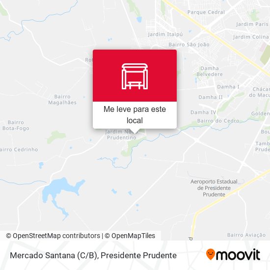 Mercado Santana (C/B) mapa