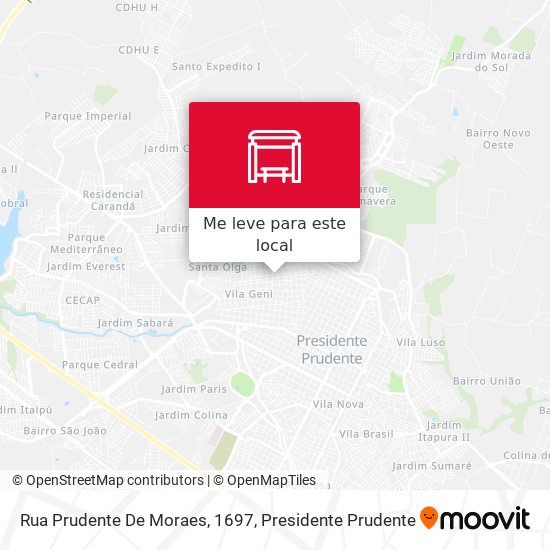 Rua Prudente De Moraes, 1697 mapa