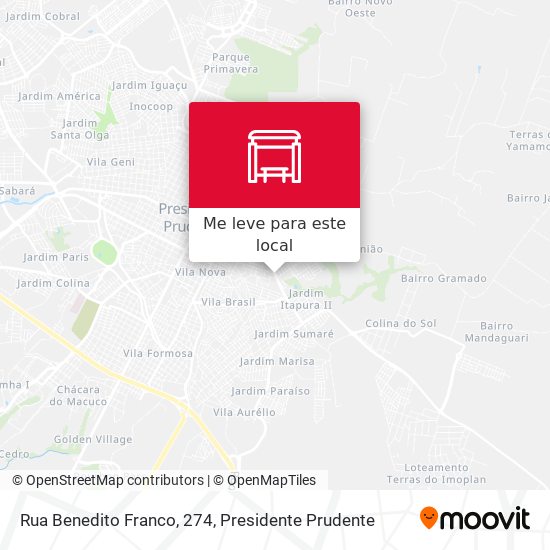 Rua Benedito Franco, 274 mapa