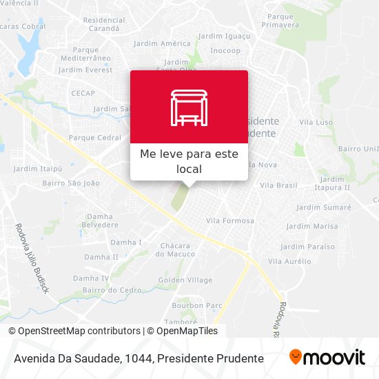 Avenida Da Saudade, 1044 mapa