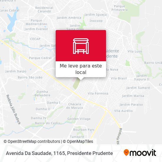 Avenida Da Saudade, 1165 mapa