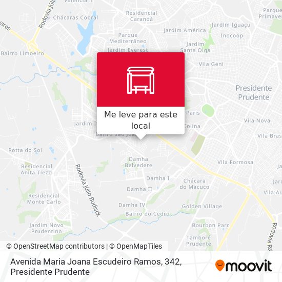 Avenida Maria Joana Escudeiro Ramos, 342 mapa
