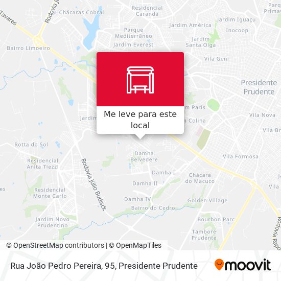 Rua João Pedro Pereira, 95 mapa