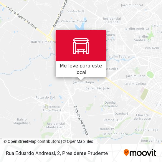 Rua Eduardo Andreasi, 2 mapa