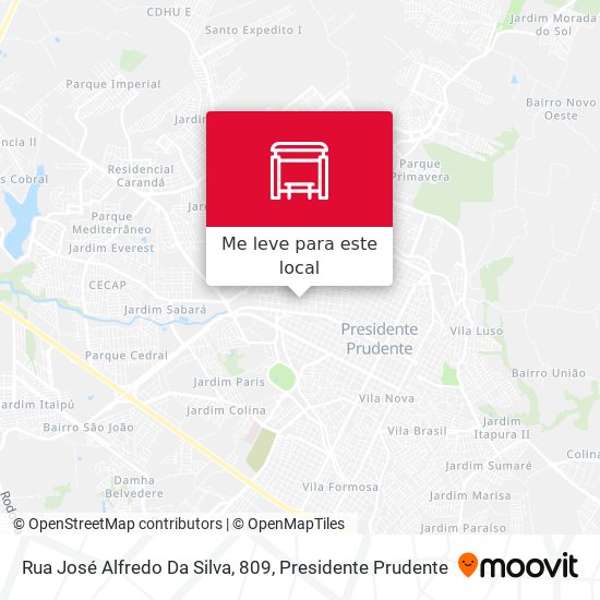 Rua José Alfredo Da Silva, 809 mapa