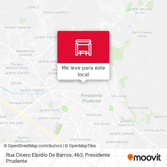 Rua Cícero Elpídio De Barros, 463 mapa