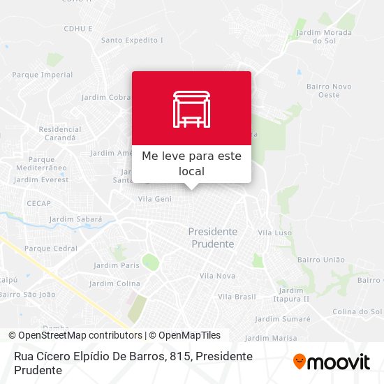 Rua Cícero Elpídio De Barros, 815 mapa