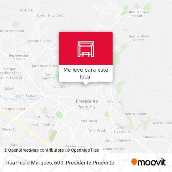 Rua Paulo Marques, 600 mapa