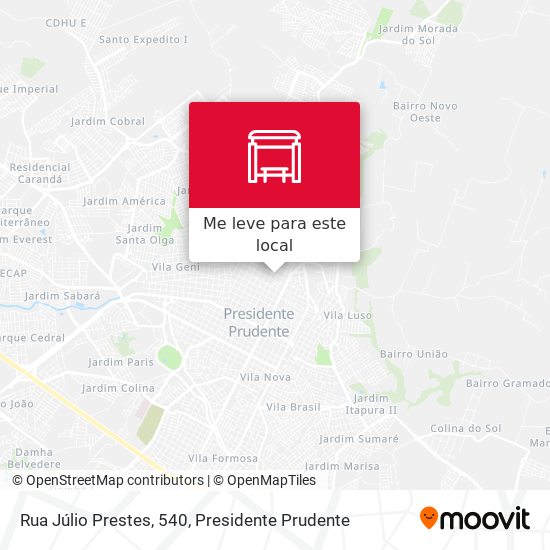 Rua Júlio Prestes, 540 mapa