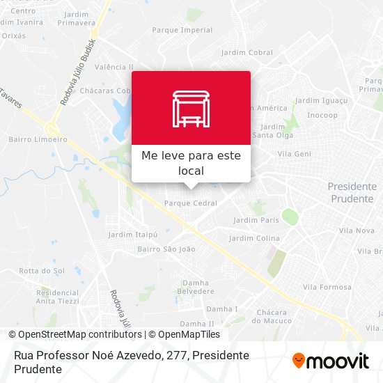 Rua Professor Noé Azevedo, 277 mapa