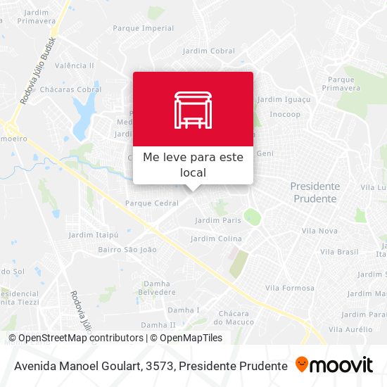 Avenida Manoel Goulart, 3573 mapa