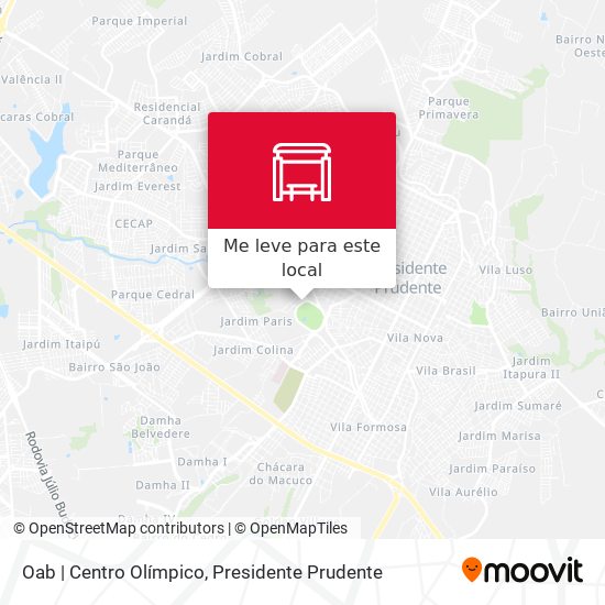 Oab | Centro Olímpico mapa