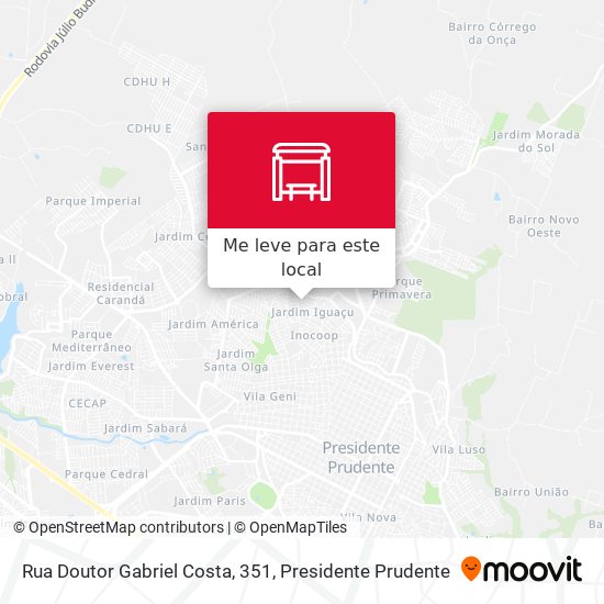 Rua Doutor Gabriel Costa, 351 mapa