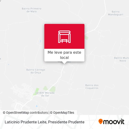 Laticínio Prudente Leite mapa