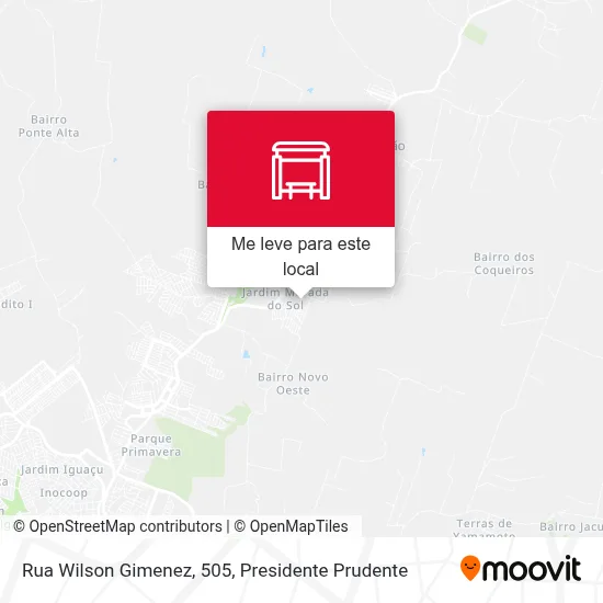 Rua Wilson Gimenez, 505 mapa