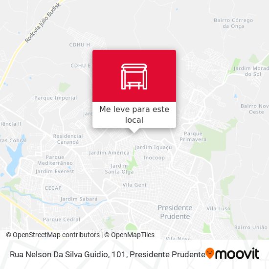 Rua Nelson Da Silva Guidio, 101 mapa