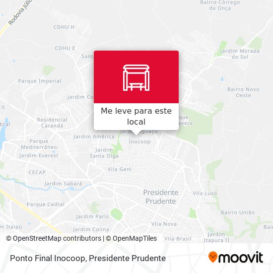 Ponto Final Inocoop mapa