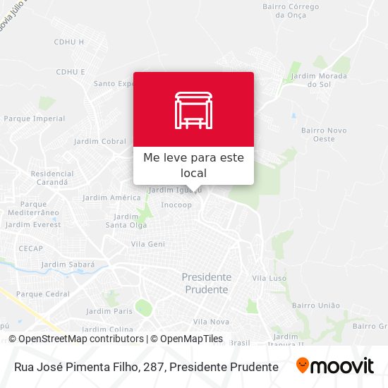 Rua José Pimenta Filho, 287 mapa