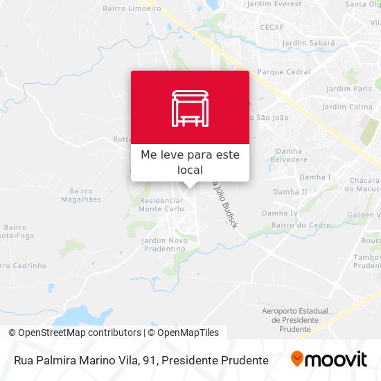 Rua Palmira Marino Vila, 91 mapa