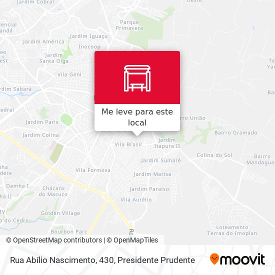 Rua Abílio Nascimento, 430 mapa