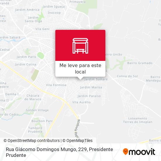 Rua Giácomo Domingos Mungo, 229 mapa