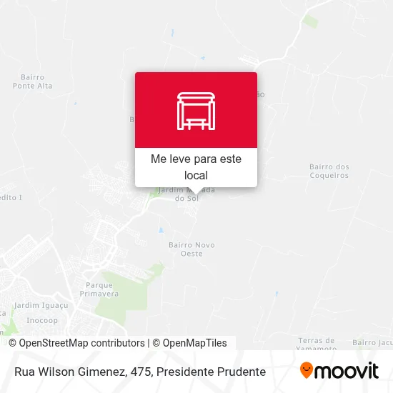Rua Wilson Gimenez, 475 mapa