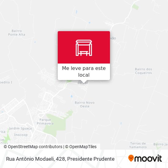 Rua Antônio Modaeli, 428 mapa