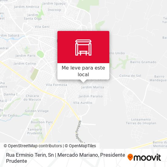 Rua Ermínio Terin, Sn | Mercado Mariano mapa