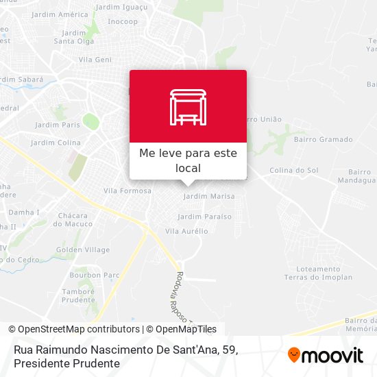 Rua Raimundo Nascimento De Sant'Ana, 59 mapa